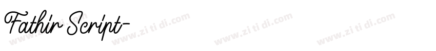 Fathir Script字体转换